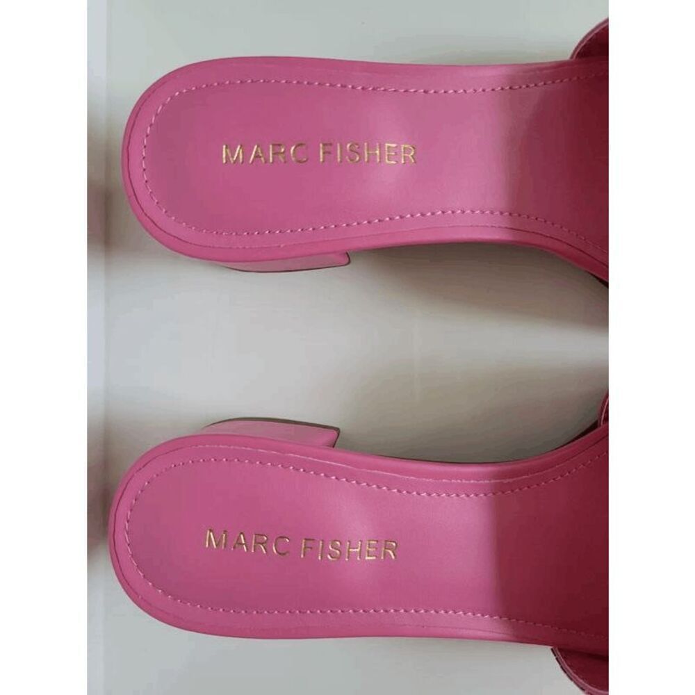Marc Fisher Pink Embellished Slide Sandals - Picture 13 of 15